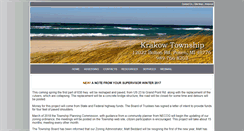 Desktop Screenshot of krakowtownship.org